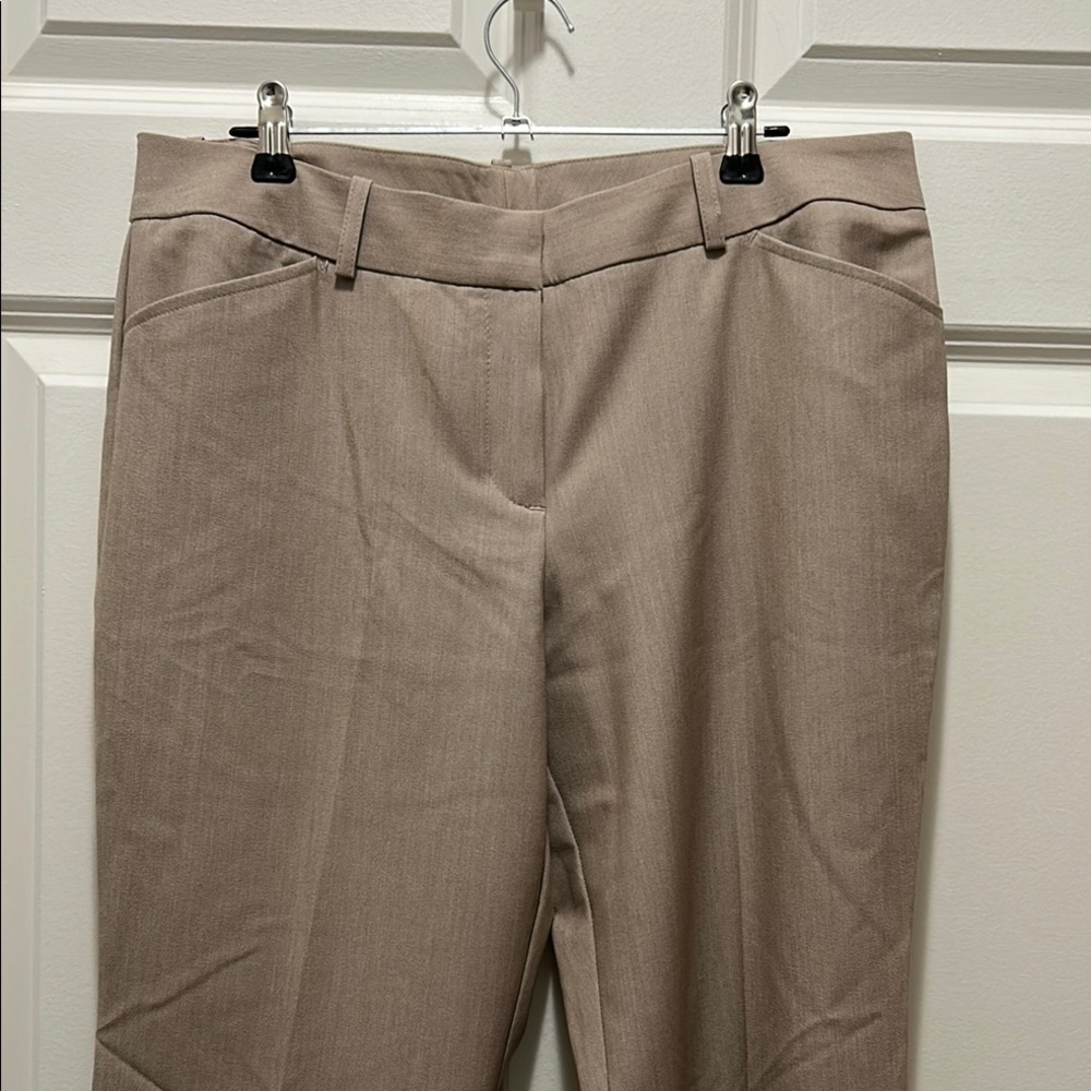 Worthington Tan Trousers Flat Front Professional